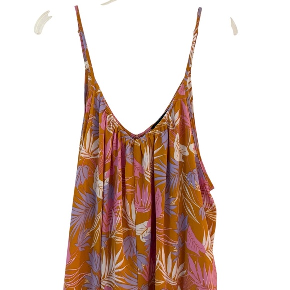 Floral Print Jumpsuit in Orange and Pink - Picture 2 of 5